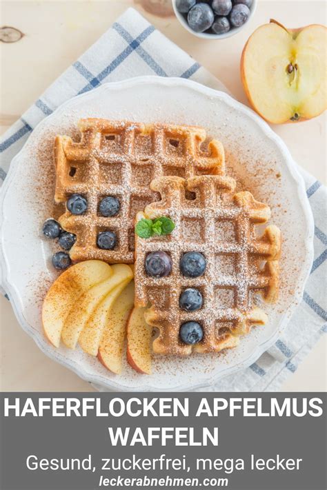 Vegane Waffeln Ohne Zucker Gesundes Fitness Rezept Mit Haferflocken