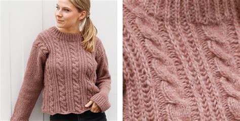 Rippling Roses Knitted Sweater Free Knitting Pattern