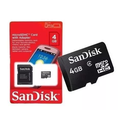 Cartão De Memória Micro Sd 4gb Sandisk Submarino