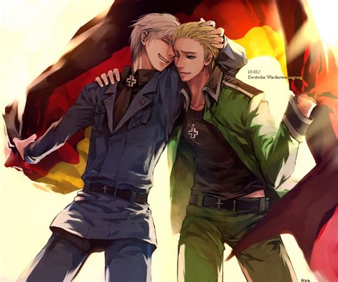 Prussia And Germany Axis Powers Hetalia Drawn By Mitsukyon Danbooru