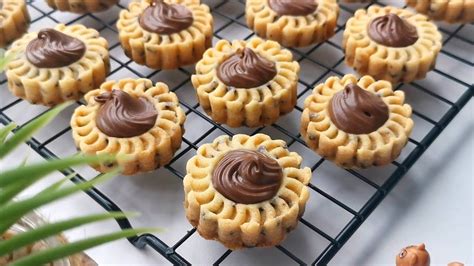 Nutella Tart Resepi Mudah Tanpa Telur Eggless Nutella Tart Cookies