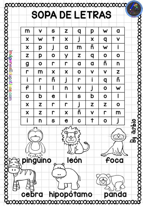 Fichas De Sopas De Letras Para Ninos De Primaria En Pdf Letras Para Images