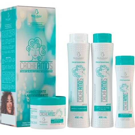 Kit Itens De Tratamento Capilar Profissional Cacheamos Bio Instinto