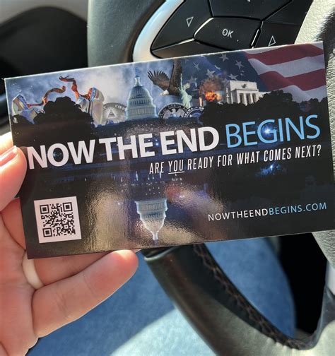 Now The End Begins Found On My Car In Frederick R Maryland