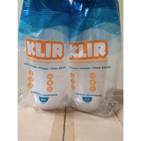 Jual Thinwall KLIR 300 Ml Bowl Thinwall Mangkok 300 Ml Mangkok