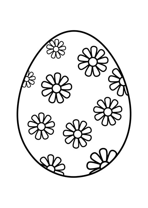 Outline Of An Easter Egg