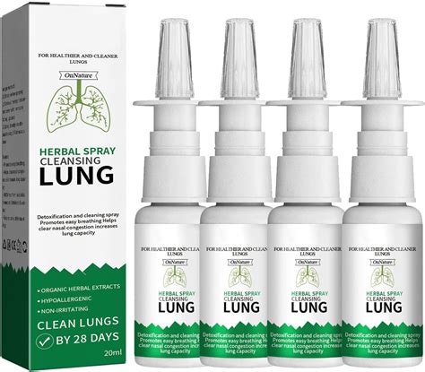 OnNature Organic Herbal Lung Cleanse Repair Nasal Spray Pro Herbal