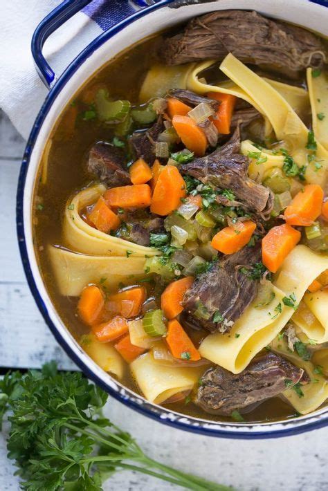 This Recipe For Beef And Egg Noodle Soup Is A Hearty Meal Full Of