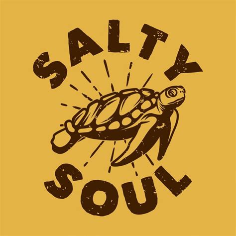 Premium Vector Vintage Slogan Typography Salty Soul