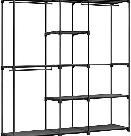 Songmics Armadio Guardaroba Autoportante Con Barre Appendiabiti