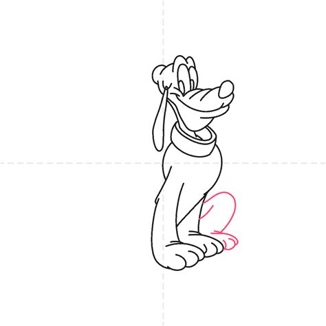 How To Draw Pluto From Mickey Mouse Club In (12) Steps