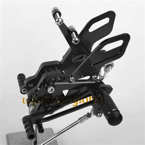 Motorcycle Parts Black Cnc Rearsets Foot Pegs Rear Set For Kawasaki