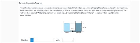 Solved Two Identical Containers Are Open At The Top And Are Chegg