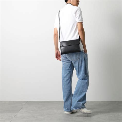 Fred Perry Burnished Leather Sacoche Bag L