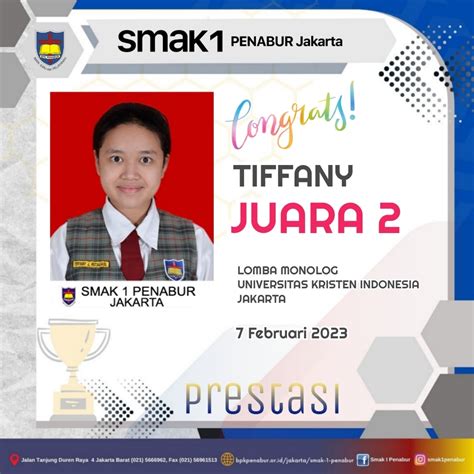 Prestasi Peserta Didik SMAK 1 PENABUR Dalam Lomba Monolog Yang