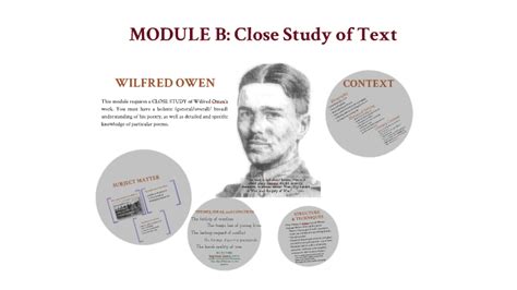 Module B Close Study Of Text Wilfred Owen By Julia Panzarino On Prezi