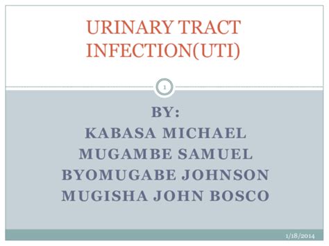 Ppt Urinary Tract Infection