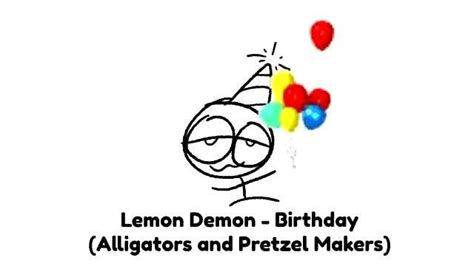 Lemon Demon Birthday Alliaators And Pretzel Makers