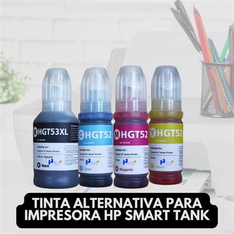 Set Botellas De Tinta Alternativa Hp Gt Gt Print Mas