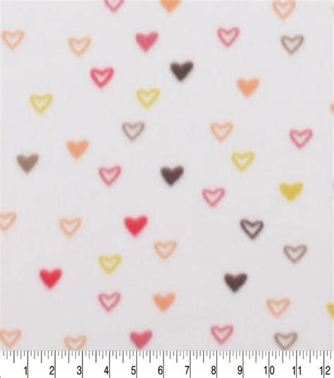 Tiny Hearts Blizzard Fleece Fabric Joann