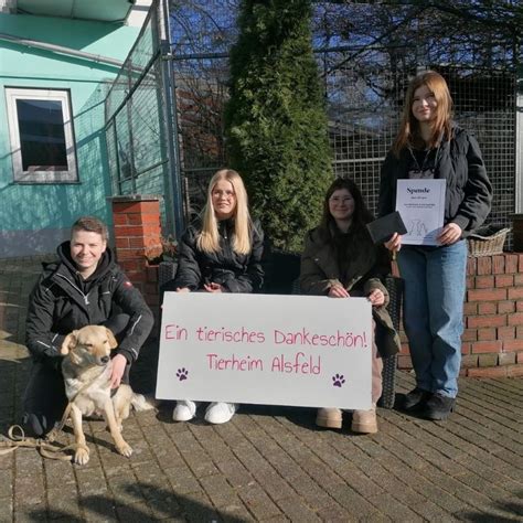 Sch Lerinnen Starten Spendenaktion F R Unsere Tiere Tierheim Alsfeld