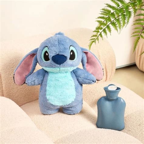 Stitch Plysh H Nd Varm Flaske Bl D Kawaii Angel Lotso Winter Portable