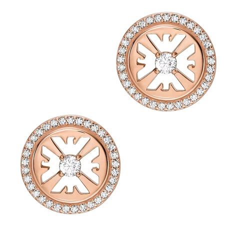 Emporio Armani Emporio Armani Rose Gold Tone Sterling Silver Stud Rose