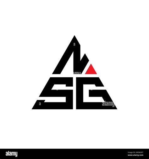 Nsg Triangle Letter Logo Design With Triangle Shape Nsg Triangle Logo