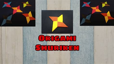 Cara Membuat Origami Shuriken Origami Shuriken Ninja Youtube