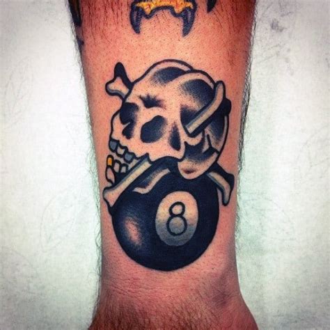 Top 40 Best 8 Ball Tattoo Designs For Men Billiards Ink Ideas