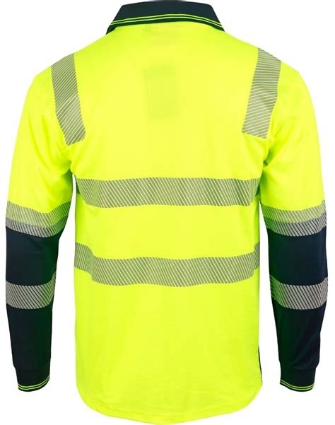 Custom Long Sleeve Hi Vis Polos Unisex Truedry Online Perth Australia