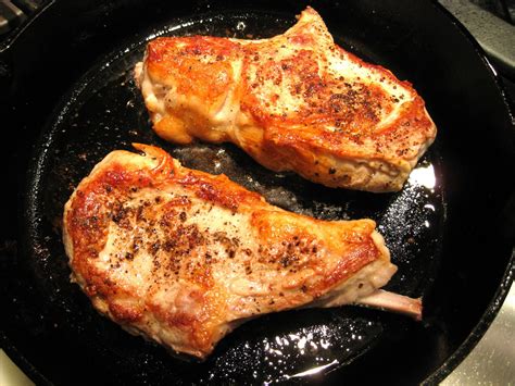 Pan Fried Veal Chops with Mushrooms and Porcini Balsamic Sage Sauce