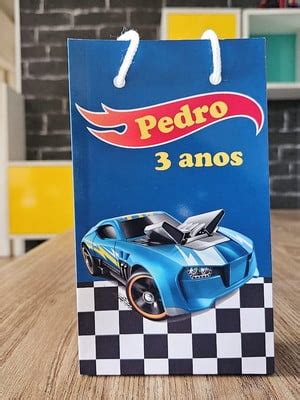 Sacolinha Personalizada Hot Wheels M Elo7 Produtos Especiais
