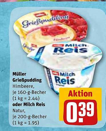 Müller Grießpudding Oder Milch Reis Angebot bei REWE Kaufpark