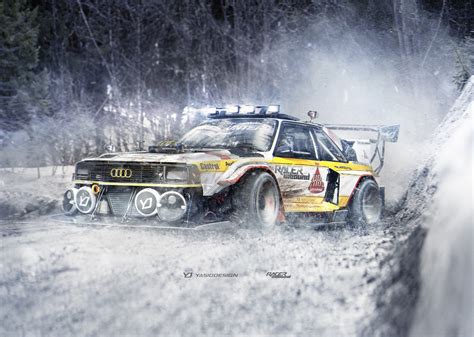 car, YASIDDESIGN, Render, Artwork, Audi Quattro, Rally, Rally Cars ...