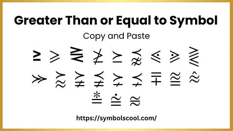 Greater Than Or Equal To Symbol On Keyboard