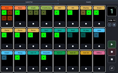 Clip Launcher For Bitwig Made With Open Stage Control Community