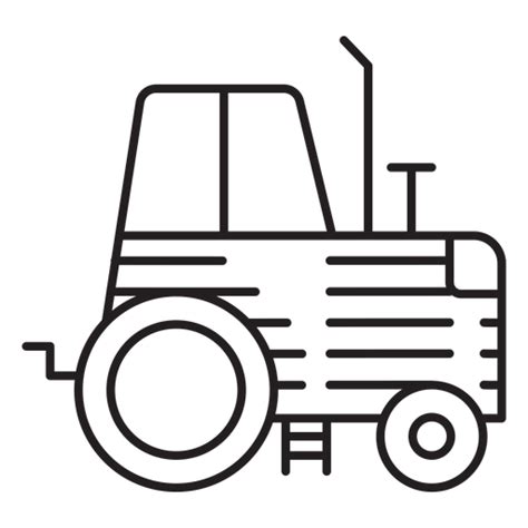 Diseño Png Y Svg De Icono De Tractor De Granja Para Camisetas