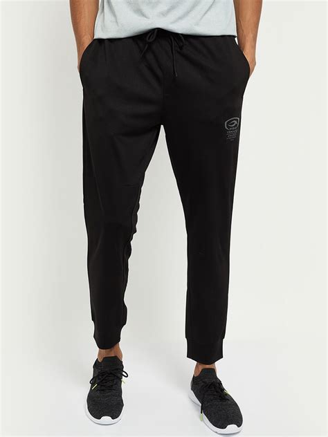 Buy Max Men Black Solid Joggers Track Pants For Men 15263170 Myntra