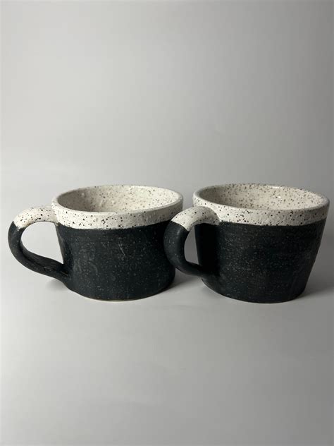 Black & White Mugs - Etsy