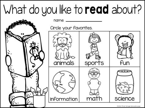 Reading Interest Survey Kindergarten