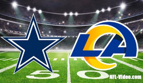 Dallas Cowboys vs Los Angeles Rams Full Game Replay 2022 NFL Week 5 ...