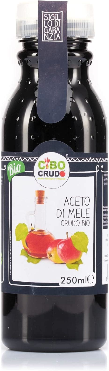 Aceto Di Mele BIO Crudo 250 Ml Integrale Aceto Biologico Non