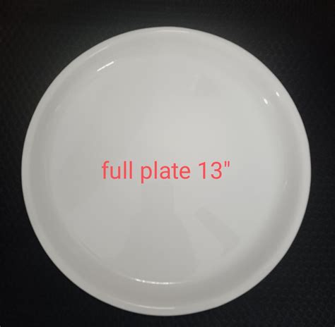 White Round Acrylic Plate For Catering For Hotel Size 13 At Rs 98