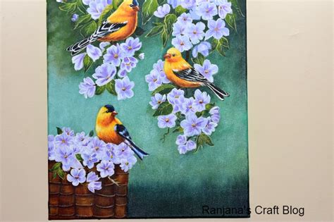 Acrylic Painting Birds Ranjana S Craft Blog