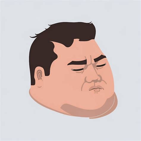 Premium Vector Man Fatty Face Overweight Concept Of Bad Eating Habits Gluttony Obesity And