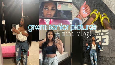 GRWM SENIOR PICTURES Makeup Hair Nails Etc YouTube