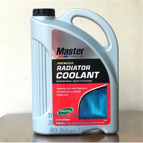 Jual Air Radiator Coolant Master Warna Hijau Isi 4 Liter Kota Bekasi