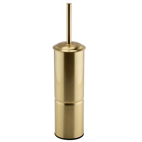 Arezzo Brushed Brass Toilet Brush Holder Victorian Plumbing UK