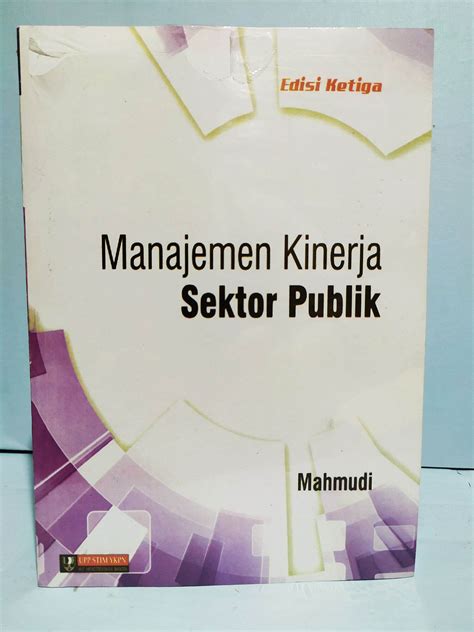 BUKU MANAJEMEN KINERJA SEKTOR PUBLIK MAHMUDI Lazada Indonesia